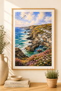 Mousehole watercolour print — original wall art by Sundays In Tuscany