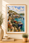 Padstow watercolour print — original wall art by Sundays In Tuscany