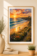 Newquay watercolour print — original wall art by Sundays In Tuscany