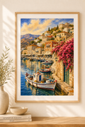 Hydra watercolour print — original wall art by Sundays In Tuscany