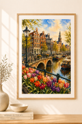 Amsterdam watercolour print — original wall art by Sundays In Tuscany
