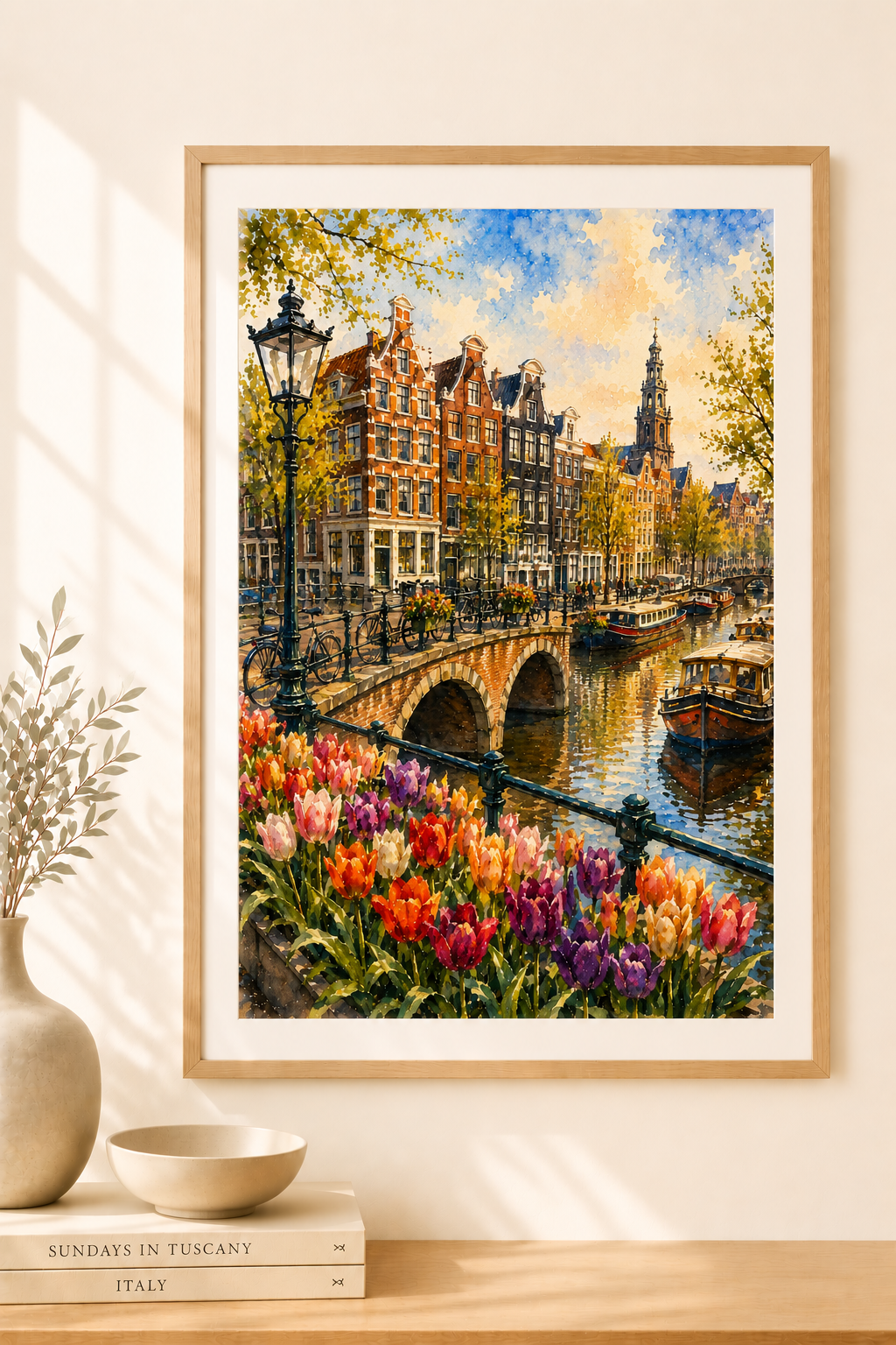 Amsterdam watercolour print — original wall art by Sundays In Tuscany