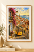 Lisbon watercolour print — original wall art by Sundays In Tuscany