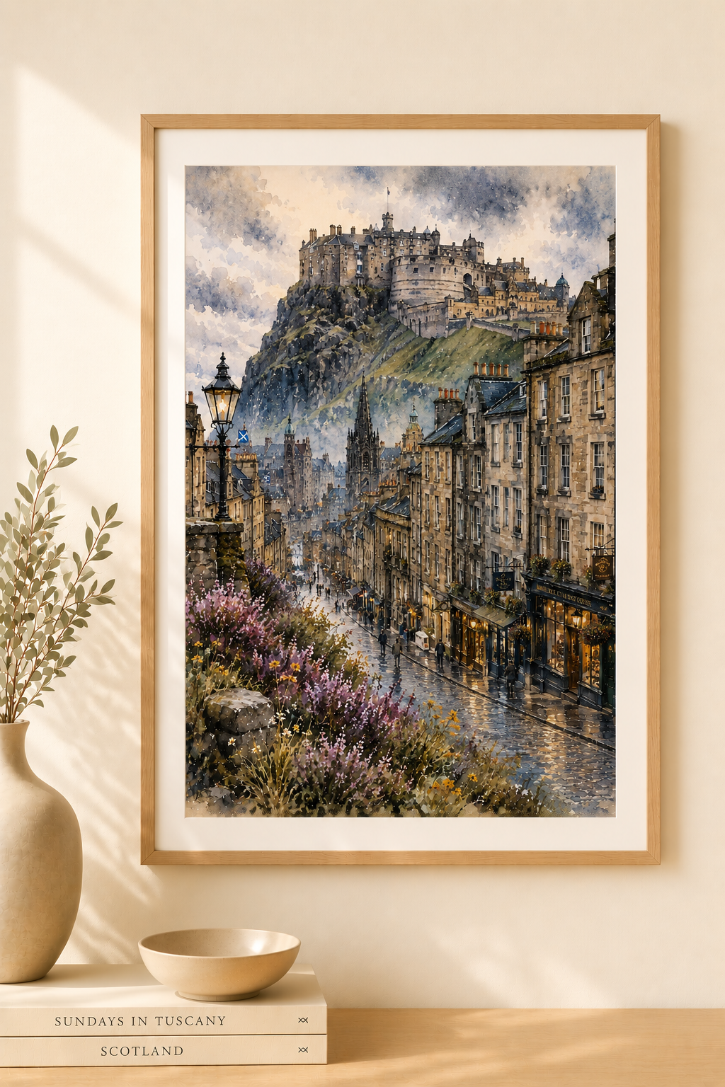 Edinburgh watercolour print — original wall art by Sundays In Tuscany