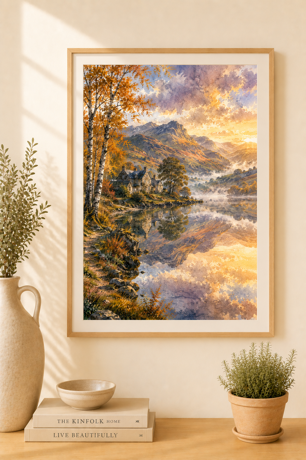 Lake District watercolour print — original wall art by Sundays In Tuscany