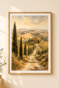 Tuscany watercolour print — original wall art by Sundays In Tuscany