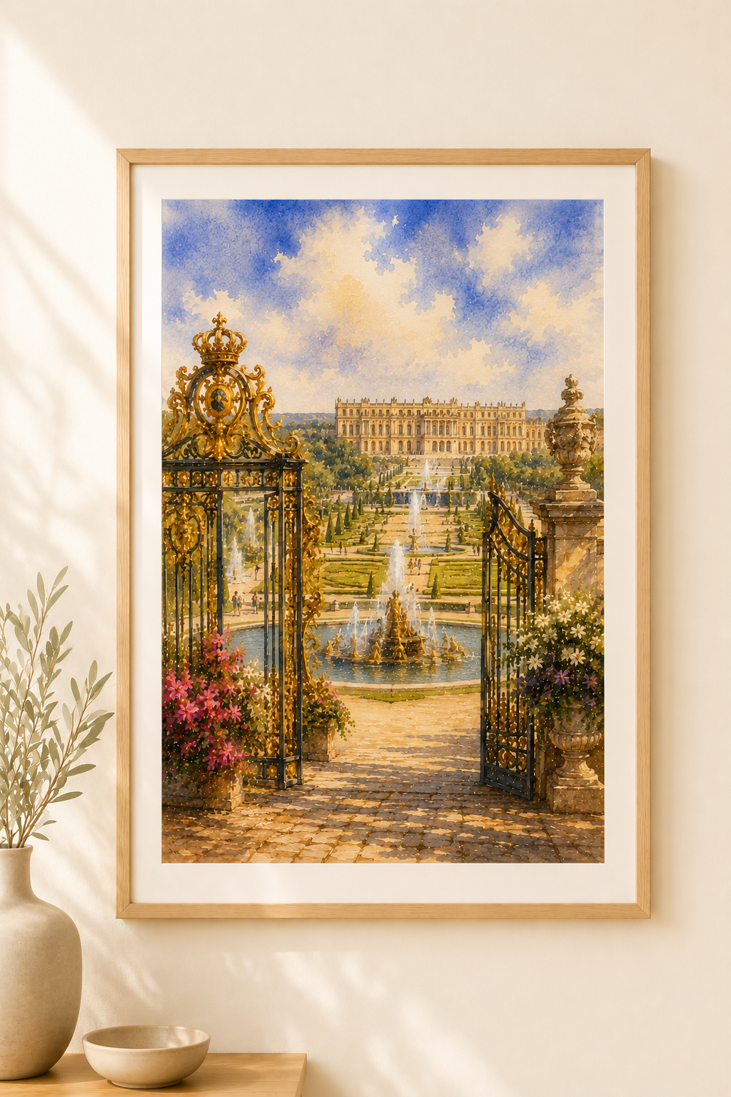 Versailles watercolour print — original wall art by Sundays In Tuscany
